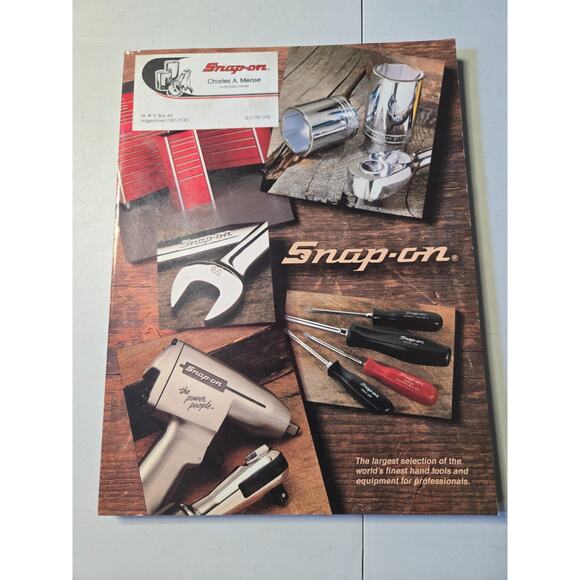 "Rare" Original Vintage Old Snap-on Tools Catalog Issued Jan. 1988 & Price List - Picture 1 of 3